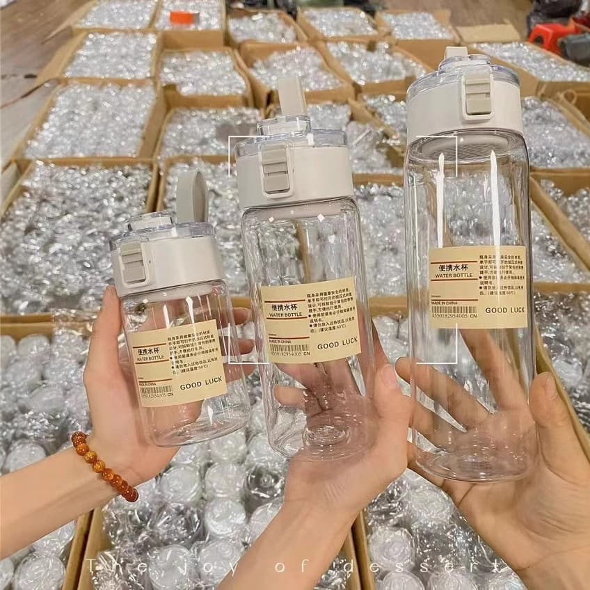 The same genuine goods excellent cup for men and women to make tea office tea water separation portable transparent plastic cup