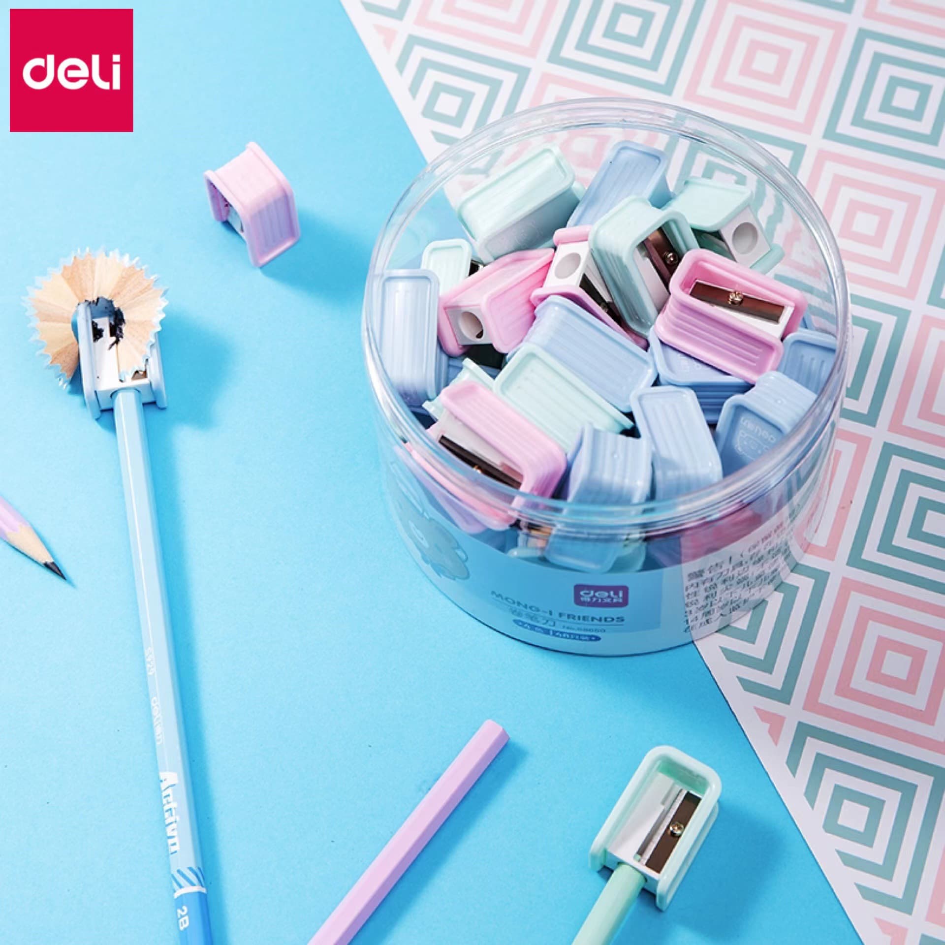 Deli 68650 Pencil Sharpener Pencil Sharpener Student Pencil Sharpener Small Pencil Sharpener Mini Pencil Sharpener