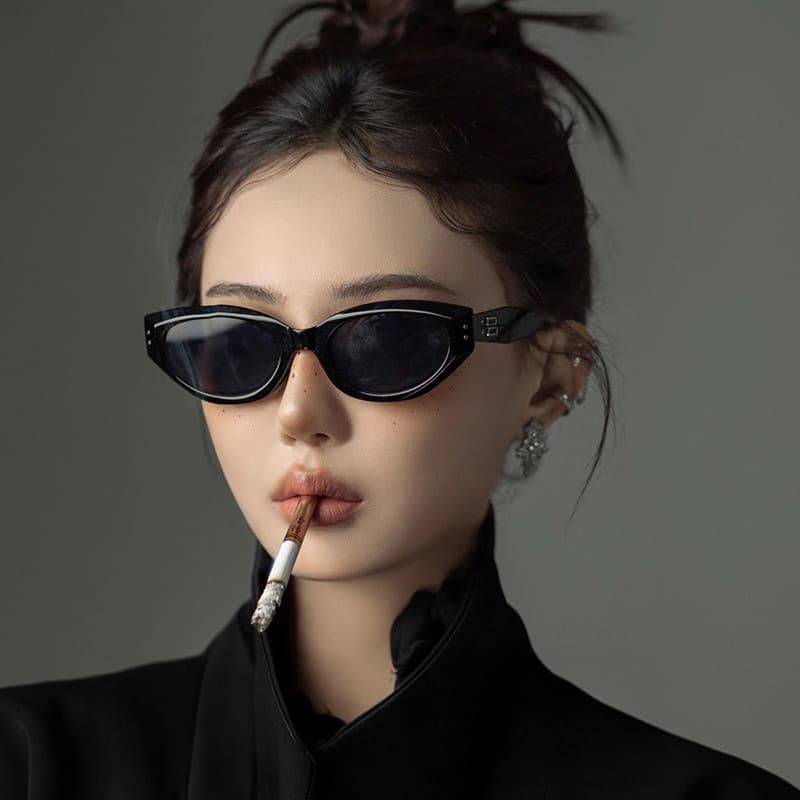 Xiaohongshu Retro Cat-Eye Sunglasses for Women Gm2026 New Style High-End Polarized Anti-Uv Slimming Sunglasses