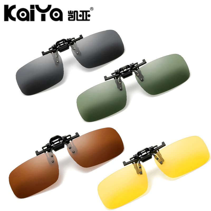Universal myopia polarized sunglasses clip glasses driver driving night vision goggles trendy men and women polarized sunglasses clip
