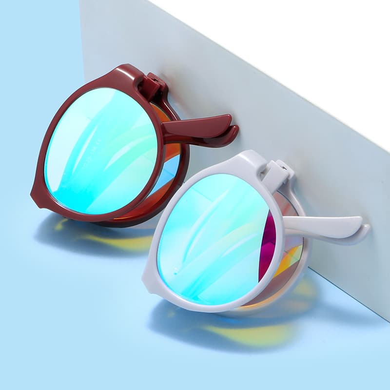 New Folding Portable Red and Green Color Blindness Color Weak Glasses Ultra Light Unisex Glasses for Color Blindness Correction