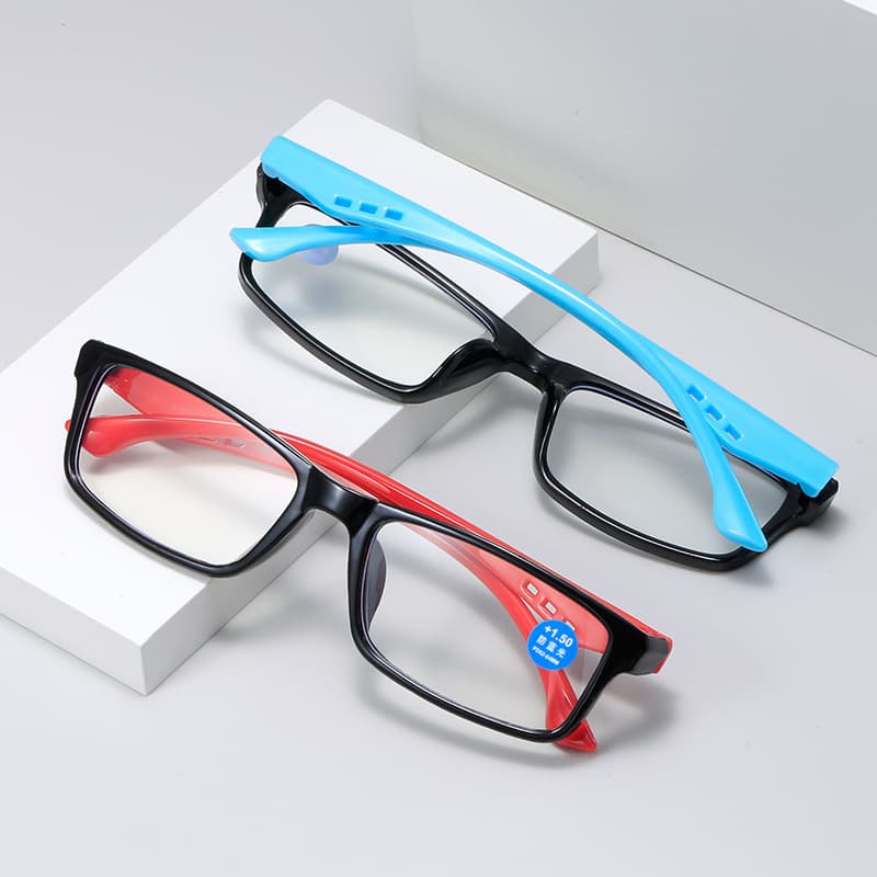 Presbyopic glasses color two-color frame sports anti-blue light presbyopic glasses black red frame presbyopic glasses light glasses for men and women