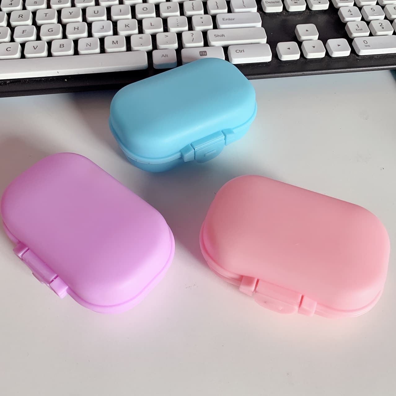 018 Folding Glasses Box Plastic Color Glasses Box 013 Folding Old Glasses Box Small Jewelry Medicine Storage Box