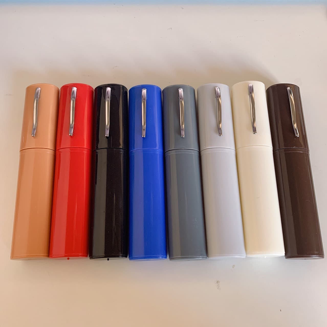 Color pen type reading glasses portable box anti-pressure pen holder reading glasses box portable pen holder glasses box