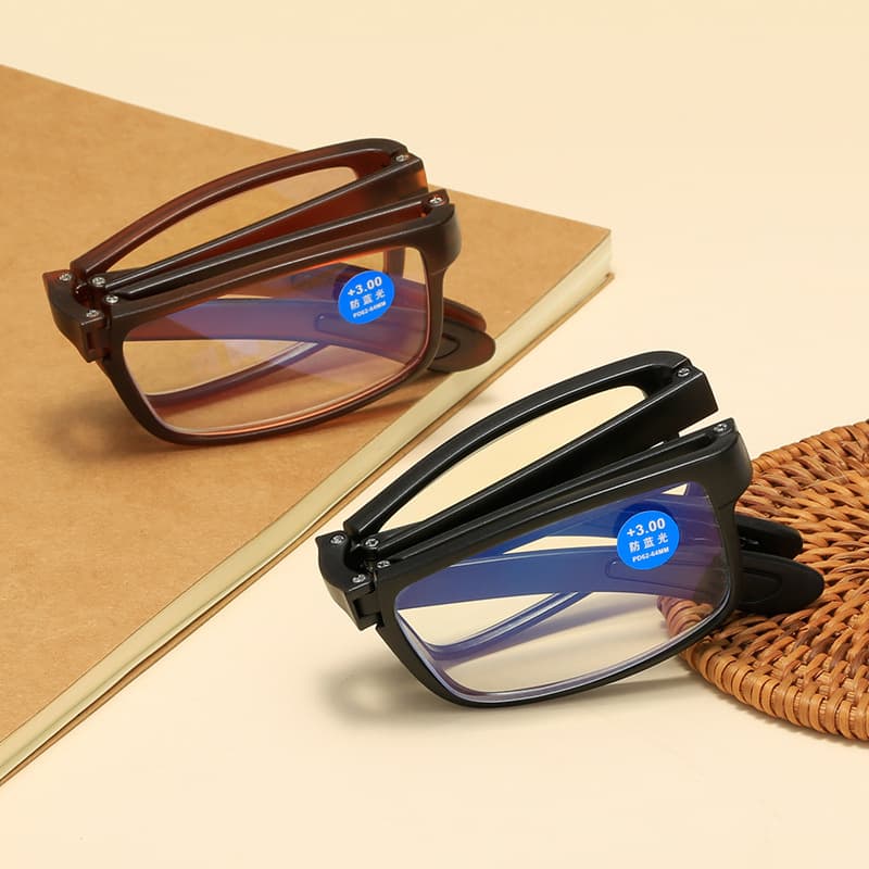 Custom/TR Fashion Men Folding Presbyopic Glasses Anti-blue Light Presbyopic Glasses for the Elderly Far Vision Glasses for Women