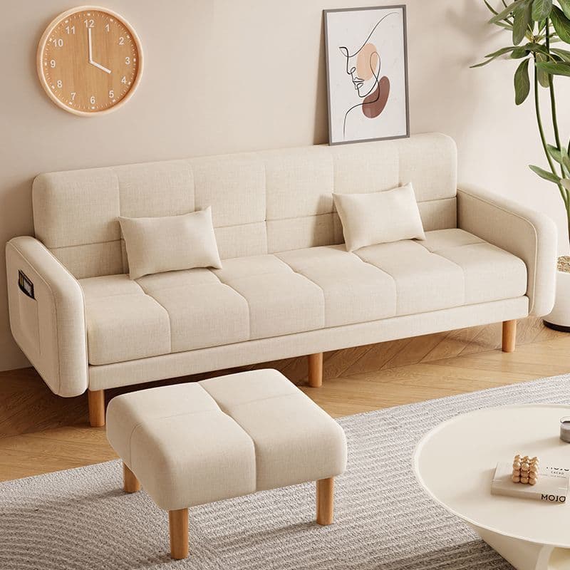 Customized Folding Sofa Bed That Can Sit and Lie Down, Small Apartment Cream Style Sofa, Soft Folding Sofa Bed