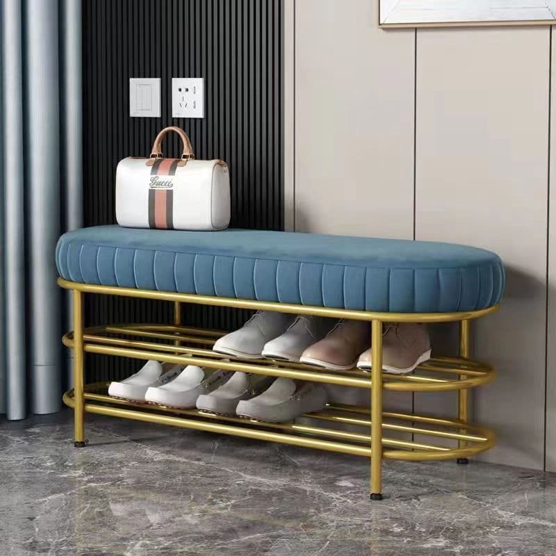 Customized Shoe-Changing Stool for Home Entrance, Light Luxury and Creative Sitting Stool, Integrated Entrance Hall, Simple and Versatile Shoe-Changing Stool