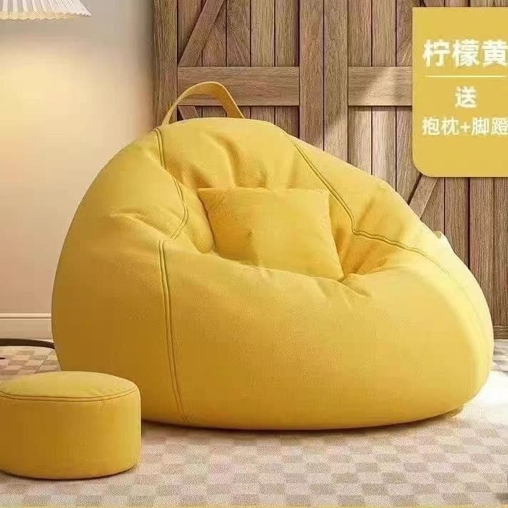 Lazy Sofa Bean Bag for Bedroom, Tatami, Balcony, Bay Window, Suitable for Long Sitting, Small Apartment, Can Be Used for Sleeping and Reclining, Cushion