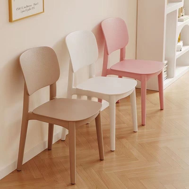Tal Plastic Chair for Home Use, Thickened Dining Chair for Restaurant, Comfortable for Long Sitting, Commercial Modern Minimalist Stool with Backrest