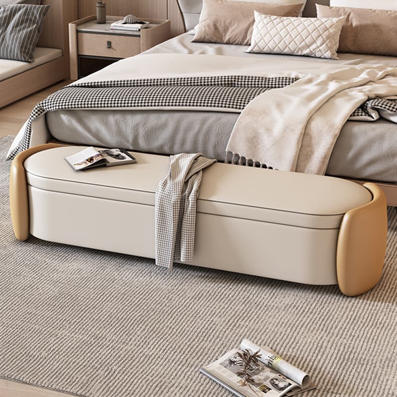 Nordic Light Luxury Home Long Sofa Bench Entryway Shoe-Changing Bench Master Bedroom Bedside Bench End-Of-Bed Bench Storage Organizer