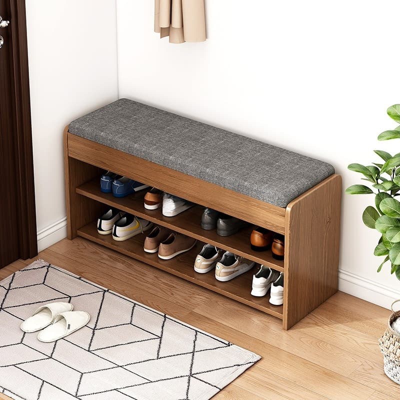 Shoe Rack for Home Use with Integrated Shoe Bench, Entryway Storage Shelf, 2026 New Model, Dustproof, Simple Design, Can Be Used as a Shoe-Changing Bench