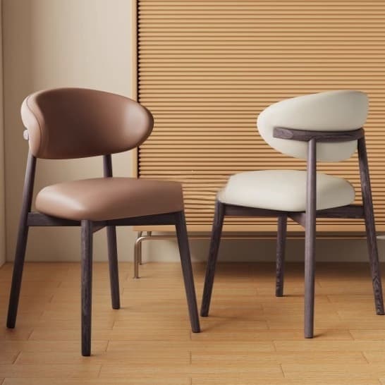 Solid Wood Dining Chairs, Modern Home-Use Light Luxury Dining Tables and Chairs, Hotel Cafe Desks and Chairs, Restaurant Chairs
