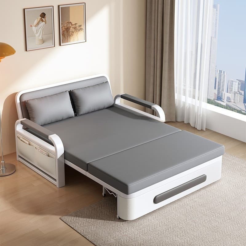 Single Sofa Bed, Foldable Dual-Purpose Double Bed for Living Room, Bed for Middle-Aged and Elderly, Lazy Bed for Small Apartments, Multifunctional and Extendable