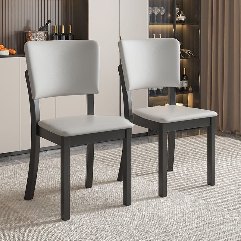Solid Wood Dining Chair for Home Use, Simple Modern Nordic Italian Style, Light Luxury Dining Room Chair with Backrest