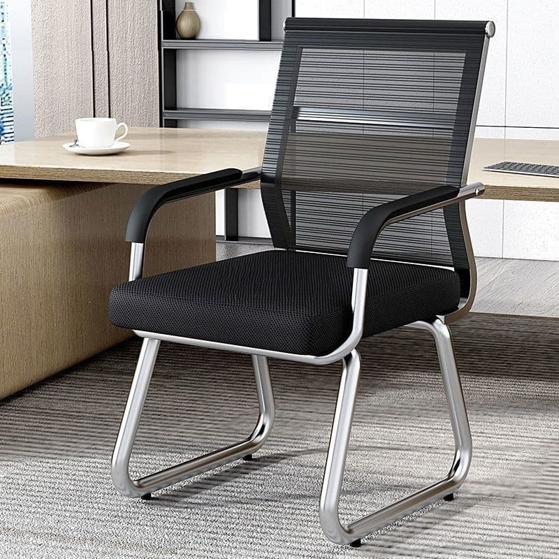 Office Chair, Employee Home-Use Bow-Shaped Mesh Chair, Staff Meeting Chair, Student Computer Chair, Backrest Chair