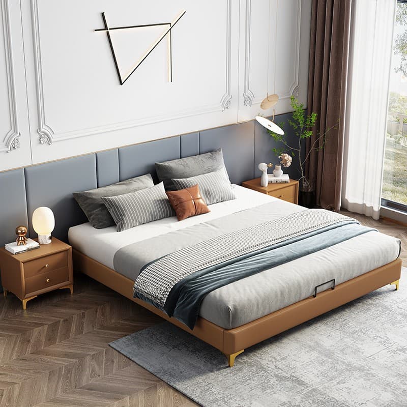 Japanese-style soft tatami bed 1.2/1.5 m single bedside leather-free bed 1.8 m double master bedroom low bed