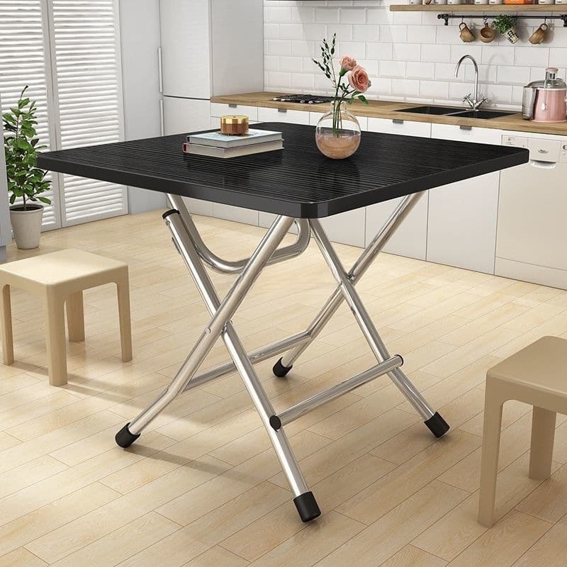 Simple Dining Table, Folding Table, Rental House Table, Rental Home Table, Portable Outdoor Table for Stall Setup, Dormitory Dining Table