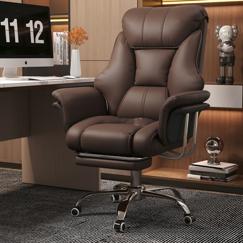 Boss Chair, Home Office Computer Chair, Long-Sitting Business Computer Sofa Chair, Study Desk Chair, Reclining Seat