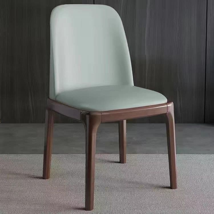 Solid Wood Dining Chair, Light Luxury Dining Table Chair, Home Use, Simple Modern Nordic Dining Room Soft Cushioned Stool, Dining Table Chair with Backrest