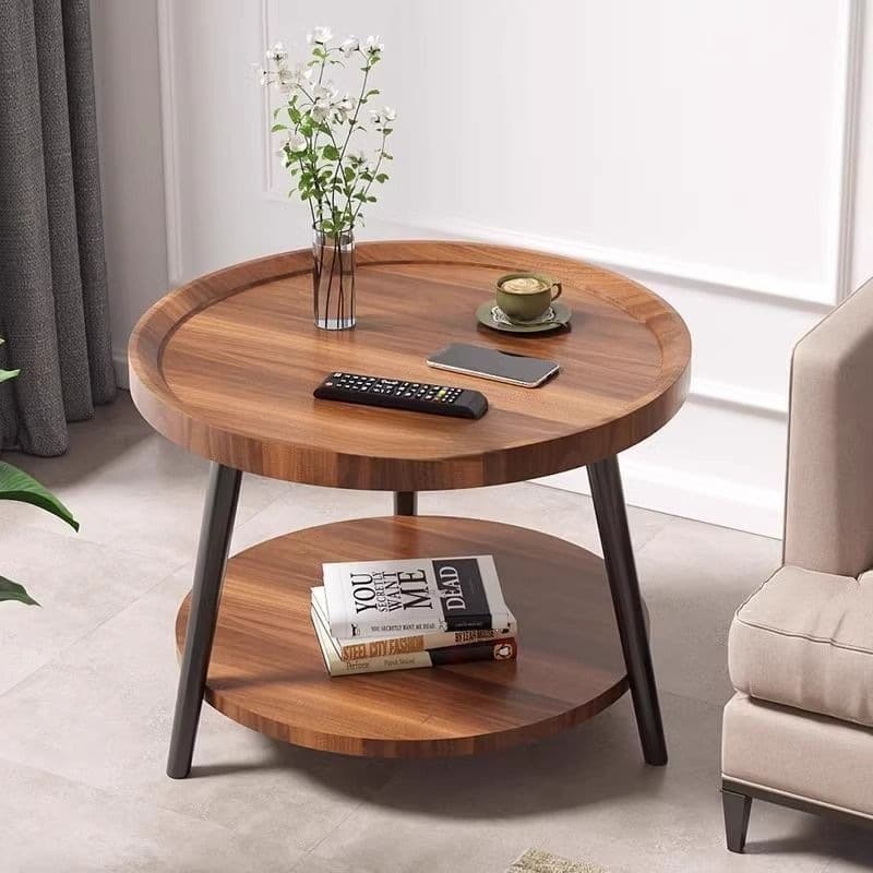 Nordic Small Coffee Table, Sofa Side Table, Living Room Household Small Apartment Bedside Table, Simple Corner Table, Side Cabinet, Small Round Table