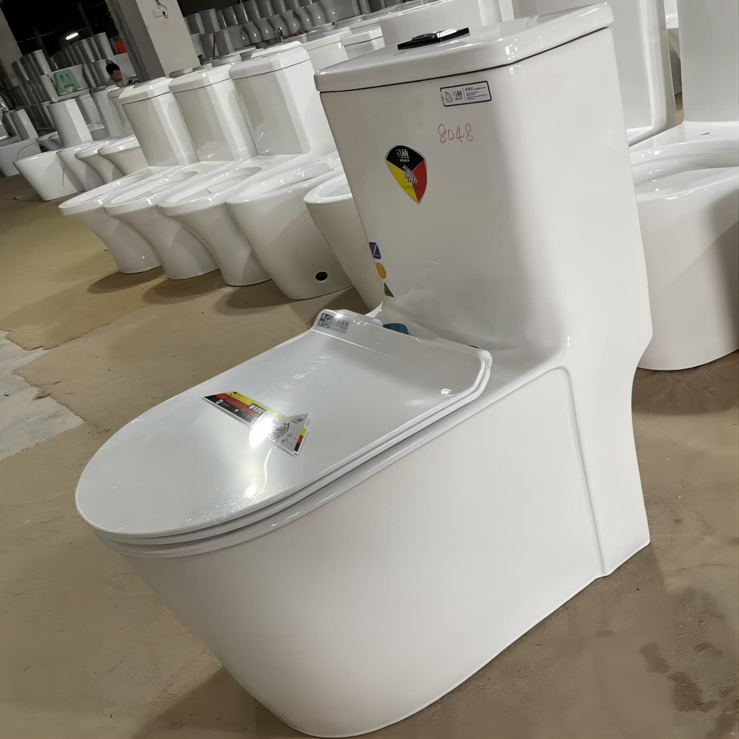 Marton toilet 8.0 large pipe large diameter deodorant household silent straight siphon toilet manufacturers wholesale