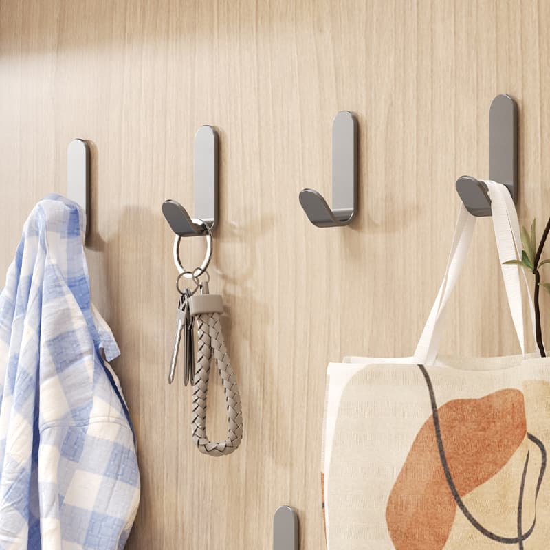 Hook Adhesive Hook Strong Load-Bearing No-Drill Magic Sticker for Kitchen Wall, Bathroom Door, Hanging Clothes, Wall-Mounted Adhesive