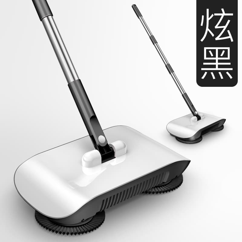 Tiktok Internet Celebrity Sweeper Hand-Pusher Household Broom Dustpan Mopping Integrated Gift Mop Sweeping Robot