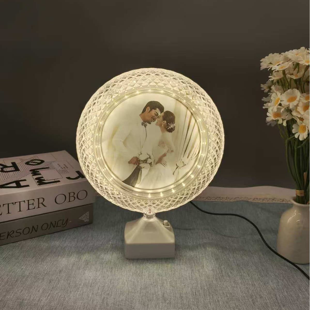 Led Photo Frame Light, Luminous Photo Frame, Warm Color Atmosphere Table Lamp, Photo Frame Ins Style Luminous Photo Ornaments, Export Cross-Border