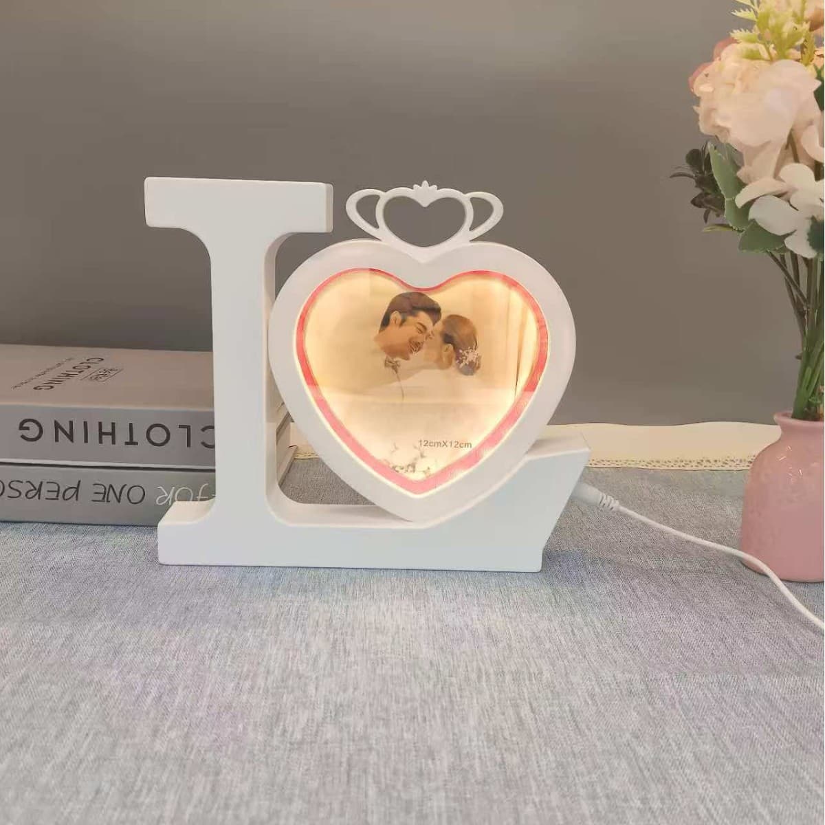 Led Photo Frame Light, Light-Emitting Photo Frame, Light On, Photo Frame Light Off, Mirror Light Frame Integrated Energy-Saving Light, Cross-Border Export