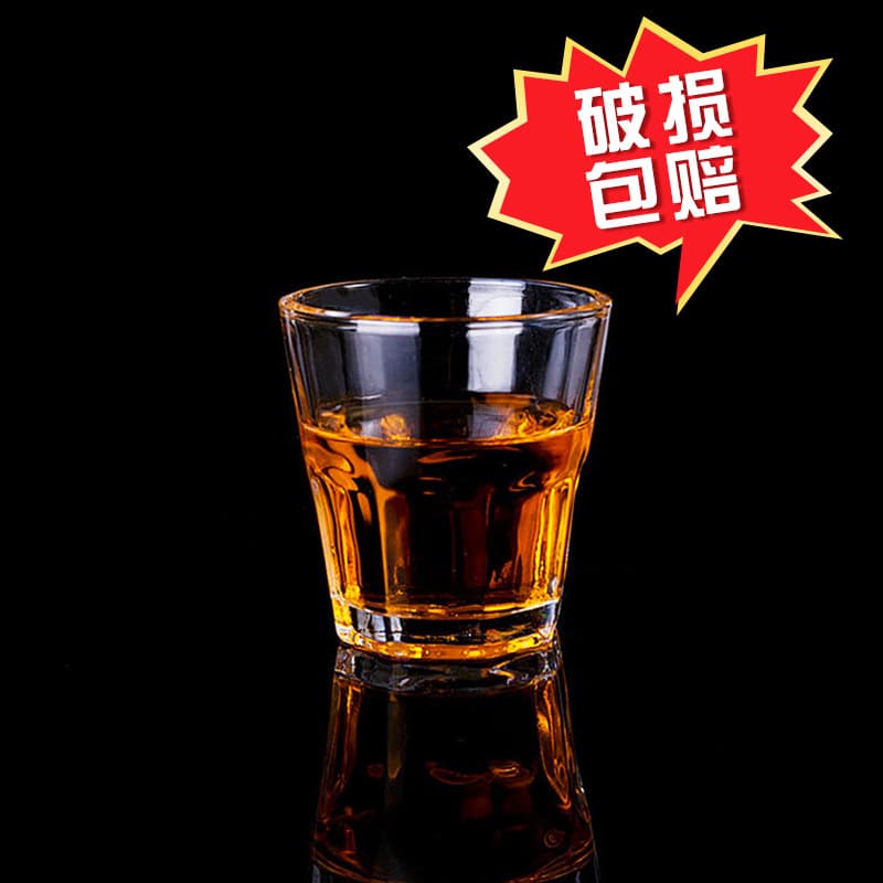 Customized Tempered Glass Cup, Thickeneded Whiskey Octagonal Cup, Spirit Cup, Bar Ktv Club Beer Cup with Logo Printed on It