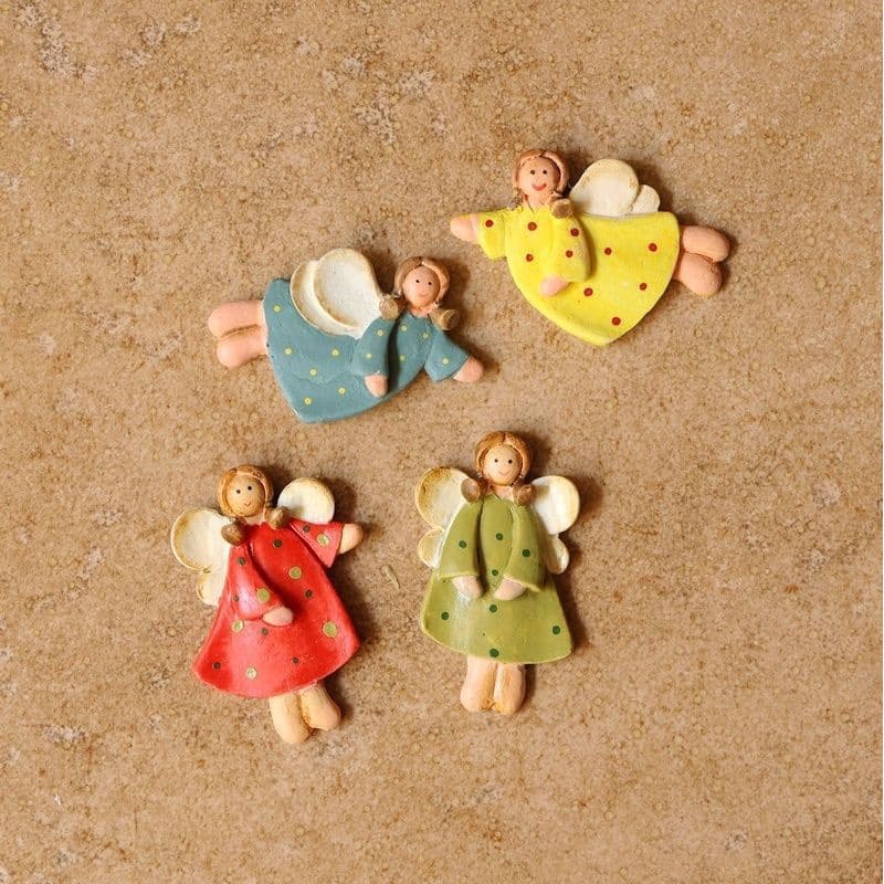 American Country Retro Little Angel Resin Refrigerator Magnetic Decorative Stickers Restaurant Kitchen Entrance Home Accessories